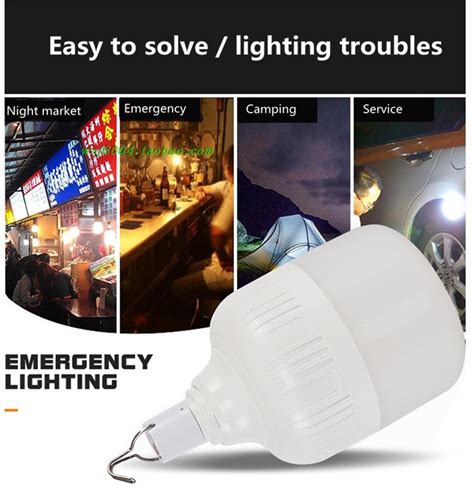 Rechargeable LED Light BulbUSB Portable Lamp For Emergency Camping