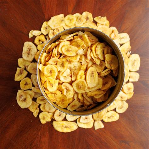 dried banana chips   heavens harvest
