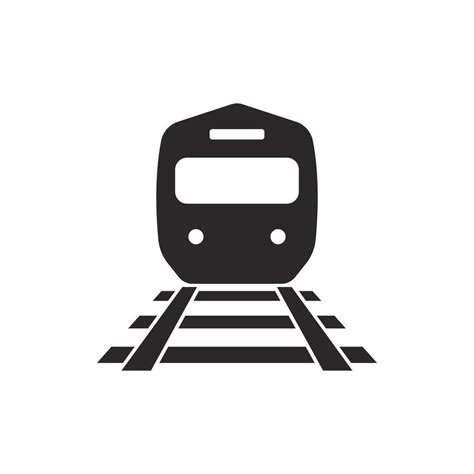 train icon, silhouette logo simple design illustration 32433908 Vector ...