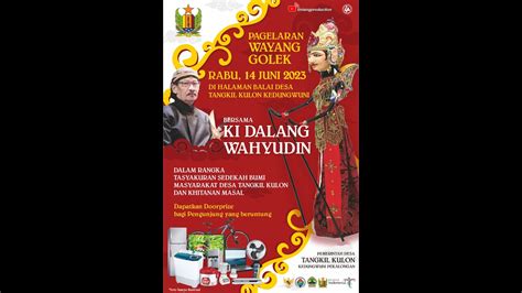 Pagelaran Wayang Golek Bersama Ki Dalang Wahyudin Dalam Rangka Sedekah