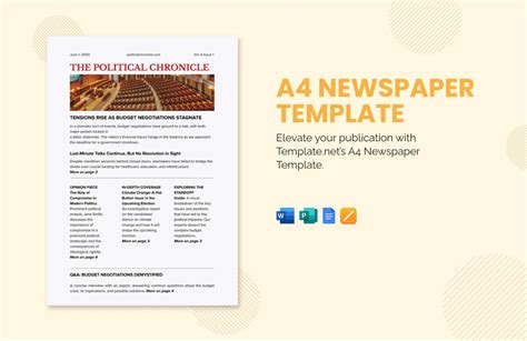 Newspaper Templates In Word Free Newspaper Template For Word Document