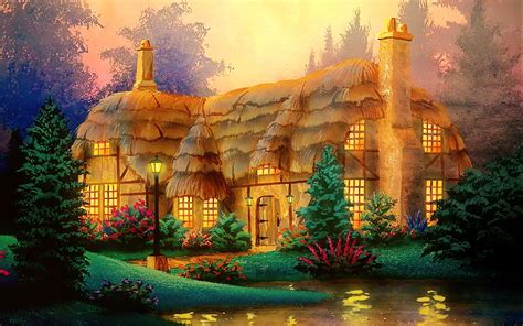 Enchanted Cottage Wallpapers - Wallpaper Cave