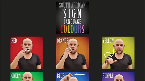 South African Sign Language Colours Youtube