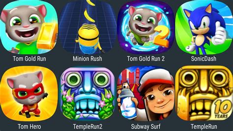 Tom Gold Run Minion Rush Tom Gold Run 2 Sonic Dash Tom Hero Temple Run