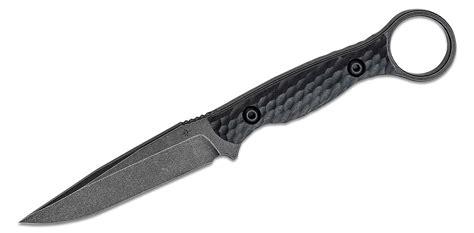 Toor Knives Anaconda Fixed Blade Knife 3.75" CPM-3V Black Oxide Drop ...