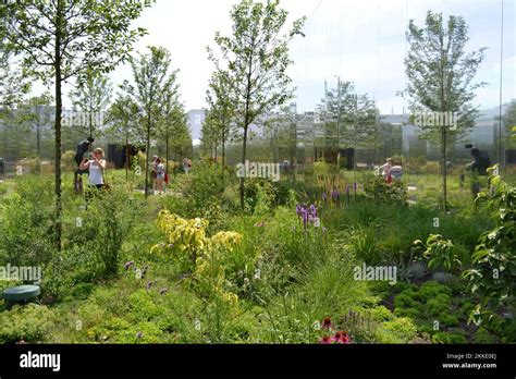 Vue Panoramique Sur Le Jardin Int Rieur De L Exposition Du Pavillon