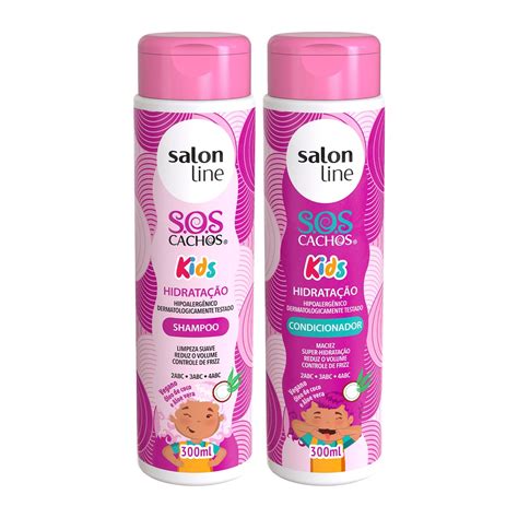 Kit Shampoo E Condicionador Infantil Sos Cachos Em Shampoo E