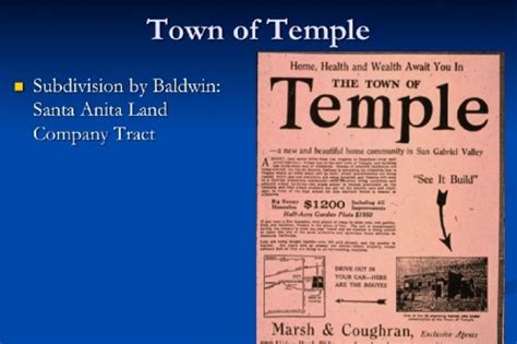 History of Temple City