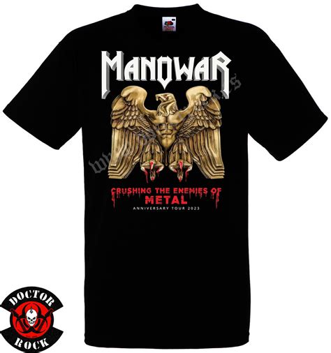 Camiseta Manowar 2023 Anniversary Tour DOCTOR ROCK