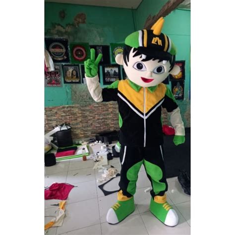 Jual Kostum Badut Karakter Boboiboy Hijau Baju Badut Termurah Maskot