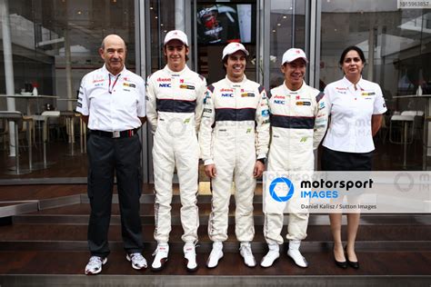 Sauber Announce Their Driver Line Up L To R Peter Sauber Sui