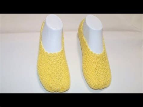 Pantuflas Faciles Con Dos Agujas Handmade Diy YouTube Pantuflas