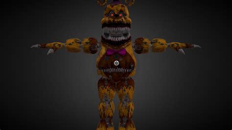 Nightmare Fredbear Help Wanted Download Free 3d Model By Juztandy