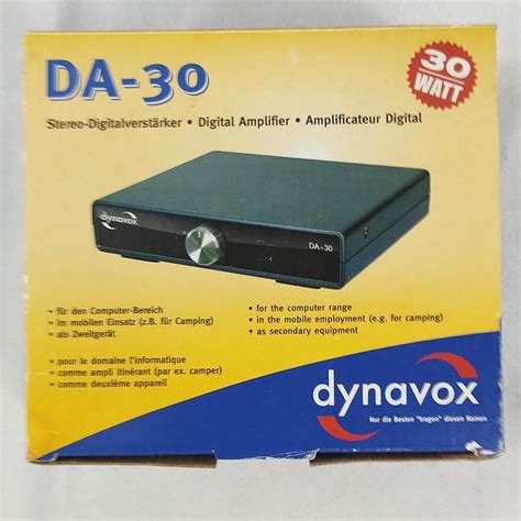 DYNAVOX DA 30 Amplificateur T TA2024 2x 15W 4 Ohm Label Emmaüs