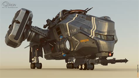 Artstation Ax1145 Boomslang Gunship 3d Model