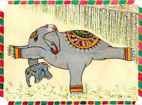 Sometimes Elephants Do Yoga While Holding Their Baby Elephants With