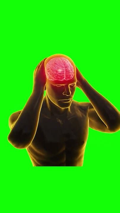 brain pain meme green screen youtube