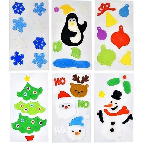 Adhesivos De Gel Ventana De Navidad Pegatinas Decora Env O Gratis