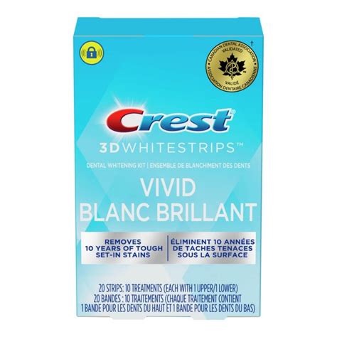 Crest 3d White Classic Vivid Whitestrips 10 Treatments