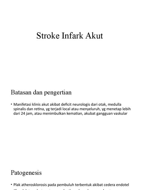 Stroke Infark Akut Pdf