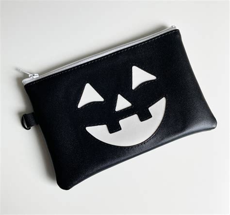 Black Jack O Lantern Double Sided Clutch Thesketchypumpkin