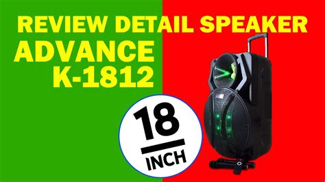 Review Detail Speaker Inc Superbass Advance K Youtube