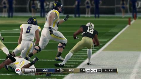 West Virginia Mountaineers Vs UCF Knights NCAA Football 14 Updated