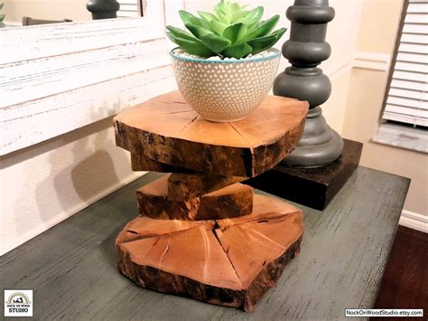 Hardwood Log Plant Stand Wood Plant Stand Plant Stand Plant Stand ...