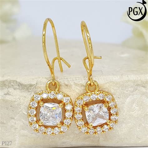 Jual Pgx Anting Xuping Wanita Aksesoris Fashion Perhiasan Lapis Emas