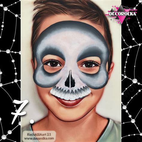 CZASZKA krok po kroku - Decorolka Akcesoria do malowania ciała oraz