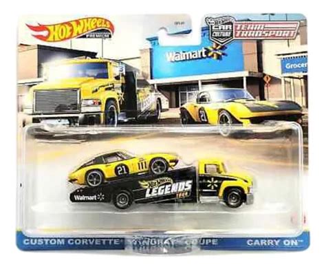 Miniatura Hot Wheels Custom Corvette Stingray Coupe E Carry