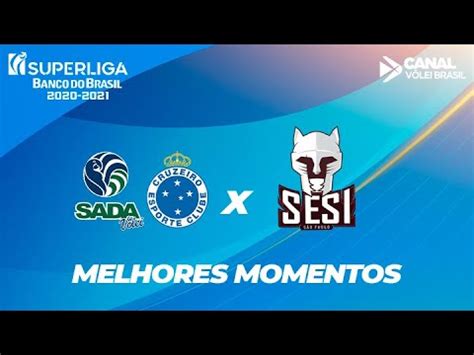 Melhores Momentos Sada Cruzeiro x Sesi SP Superliga de Vôlei