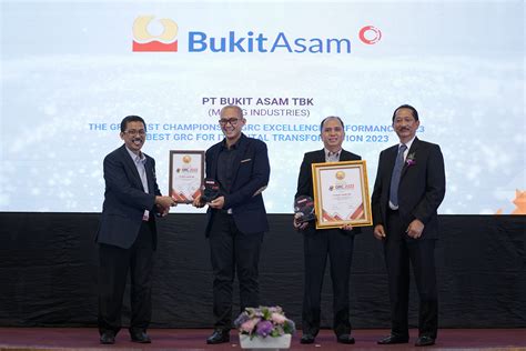 Bukit Asam Raih 4 Penghargaan Dalam GRC And Excellence Award 2023