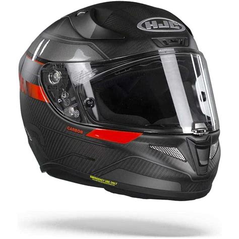 Casque De Moto Full Carbon Hjc Rpha Carbon Nakri Mc Sf Noir Rouge