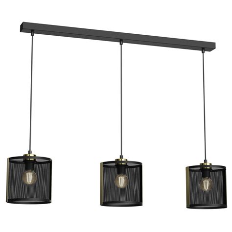 Lustra Kaga Luminex Metal Soclu E27 Negru EMAG Ro