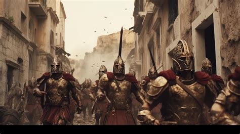 Premium AI Image | A scene from the movie gladiator's movie