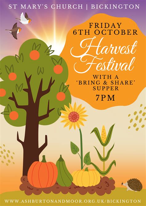 Harvest Festival at St Mary's Church - Friday 6 October • Bickington ...