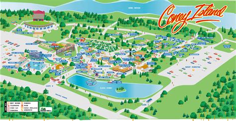 Coney Island Amusement Park Map - 6201 Kellogg Ave Cincinnati OH 45228 ...