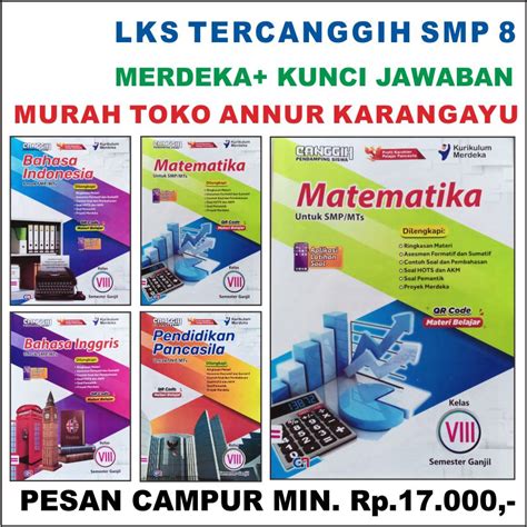 Jual Muaaxiv Lks Smp Mts 8 Ter Canggih Mpu Zamrud Kunci Jawaban