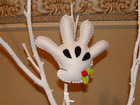 DIY Guante De Mickey En Fieltro Mickeys Felt Glove Christmas Ornam