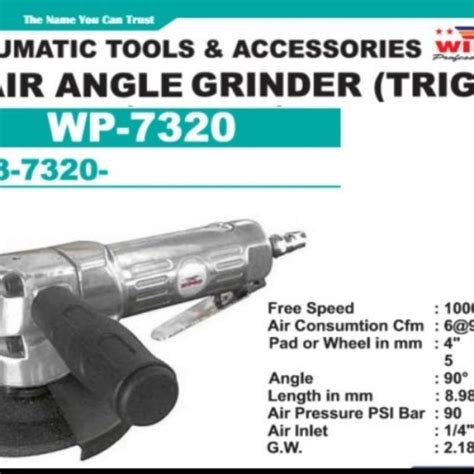 Promo Gerinda Angin Air Angle Grinder Inch Wp Wipro Diskon