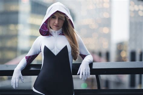 Women Cosplay Spider Gwen 1080p Wallpaper Hdwallpaper Desktop Iransmarts