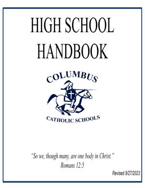 Fillable Online Cchs Student Handbook Fax Email Print Pdffiller