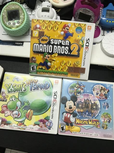 3DS GAMES super Mario bros 2, Disney magical world, yoshi’s new island ...