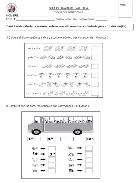 Numeros Ordinales | PDF