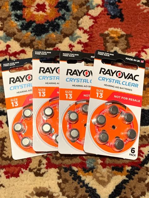 Rayovac Size Crystal Clear Hearing Aid Batteries Expire August