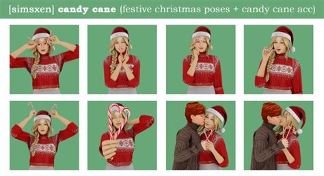 Candy Cane - festive christmas poses + candy cane accessory – @simsxen ...