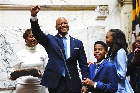 Wes Moore Sworn In As Marylands First Black Governor The San Diego