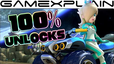 Mario Kart 8 Deluxe How To UNLOCK Everything 100 Gold Parts Gold