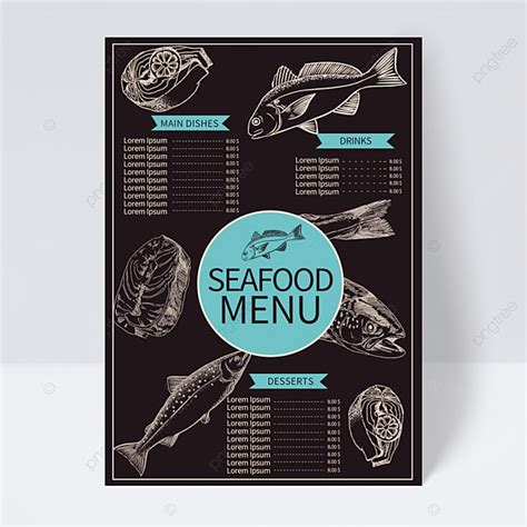 Hand Drawn Underwater World Restaurant Menu Template Download on Pngtree